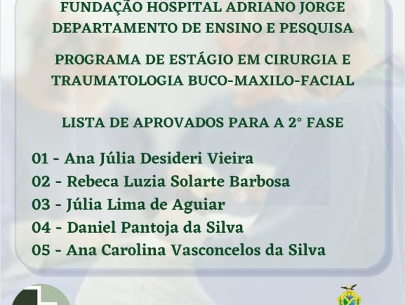 Lista Dos Aprovados Para A Segunda Etapa Do Curso Do Programa De